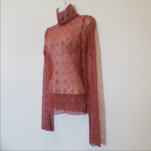 Free People Sheer Turtleneck - Picture 3 of 4